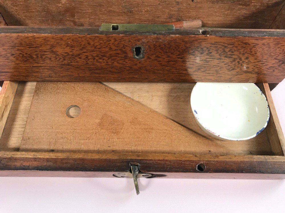 Antique Artist Box - trade label R Ackermann View IV
