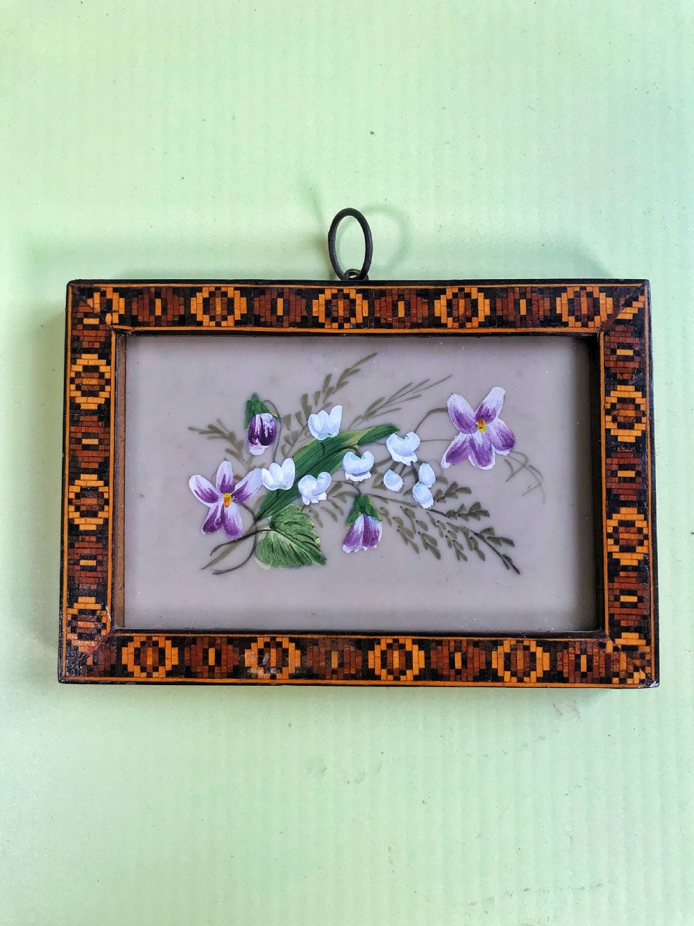 Antique Tunbridge Ware Picture Frame View II