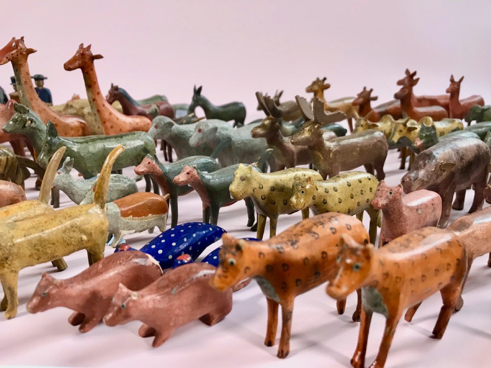 Antique German Noahs Ark -with  over 150 animals & Birds View IV