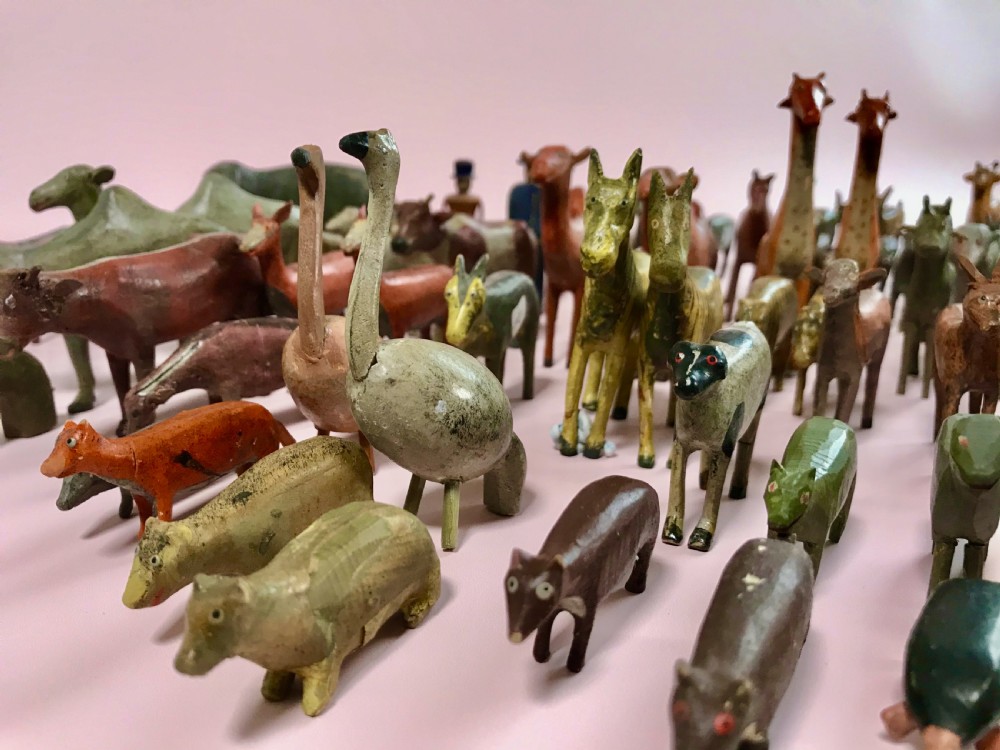 Antique German Noahs Ark -with  over 150 animals & Birds View VI