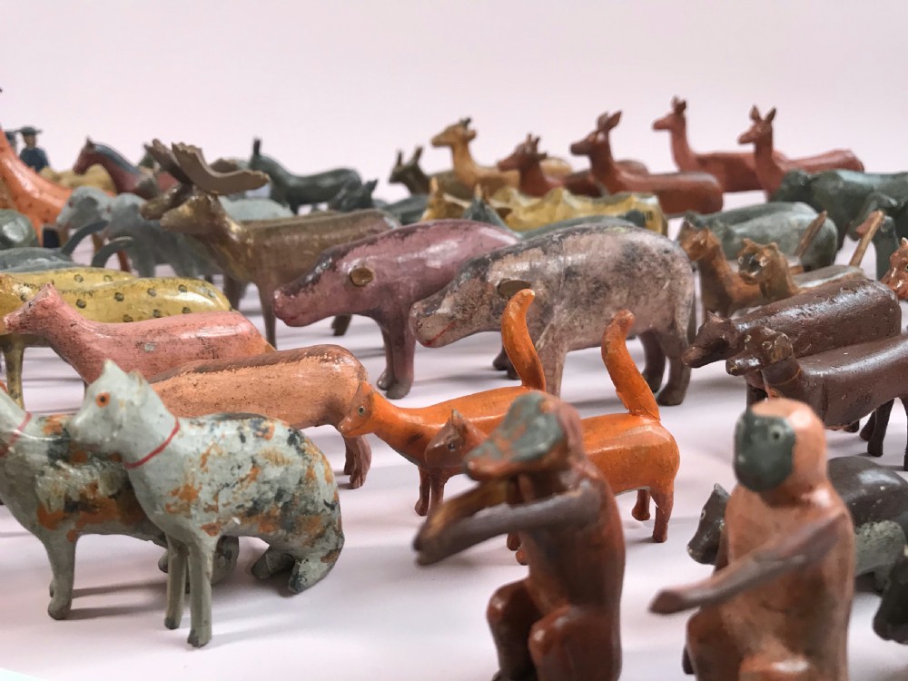 Antique German Noahs Ark -with  over 150 animals & Birds View IX