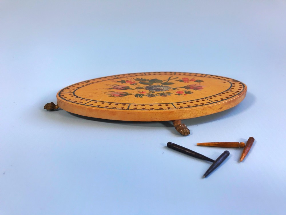 Antique Georgian Cribbage Board View II