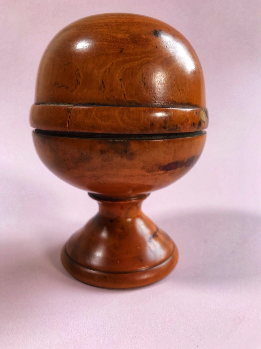 Antique Treen Pill Silverer View III