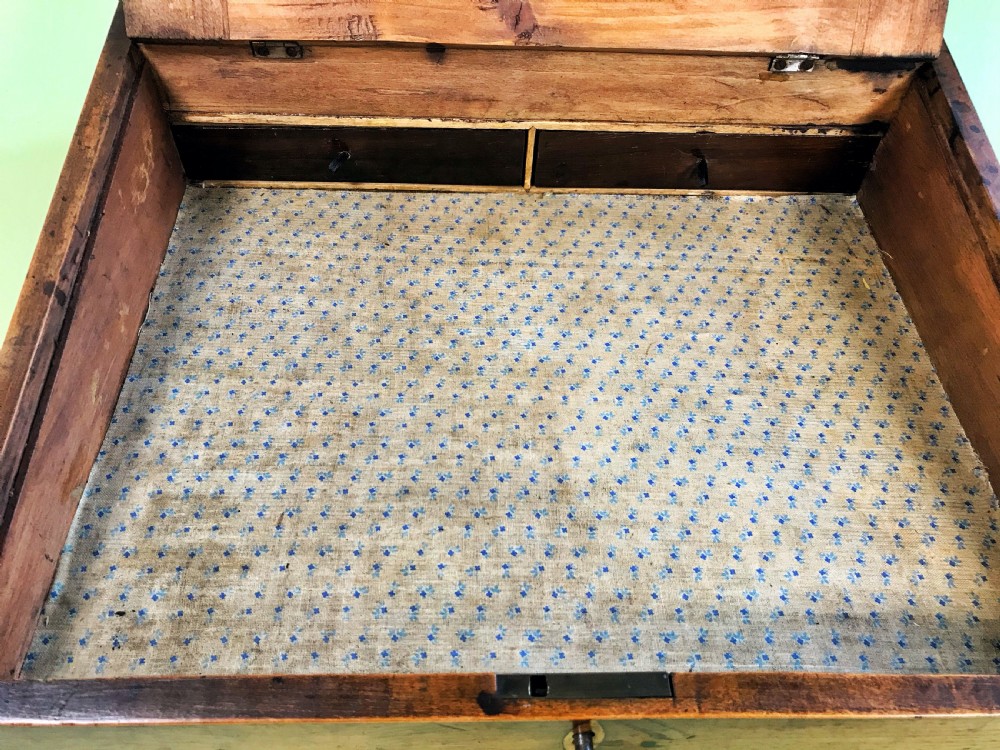 Antique Tunbridge Ware Writing Slope View V