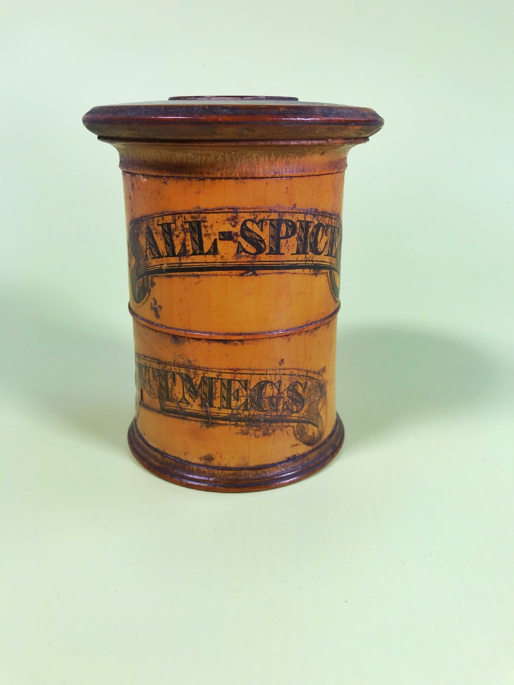 Antique Treen Spice Tower View II