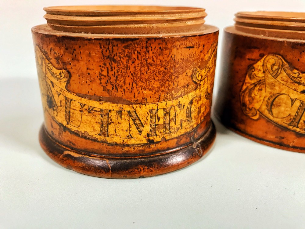 Antique Treen Three Tier Spice Tower View IV