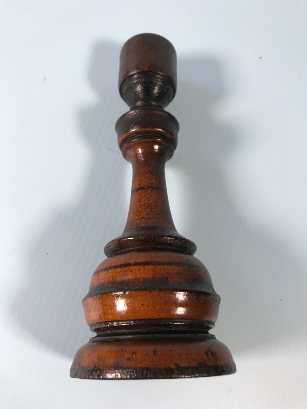 Antique Georgian Fruitwood Candlestick View III