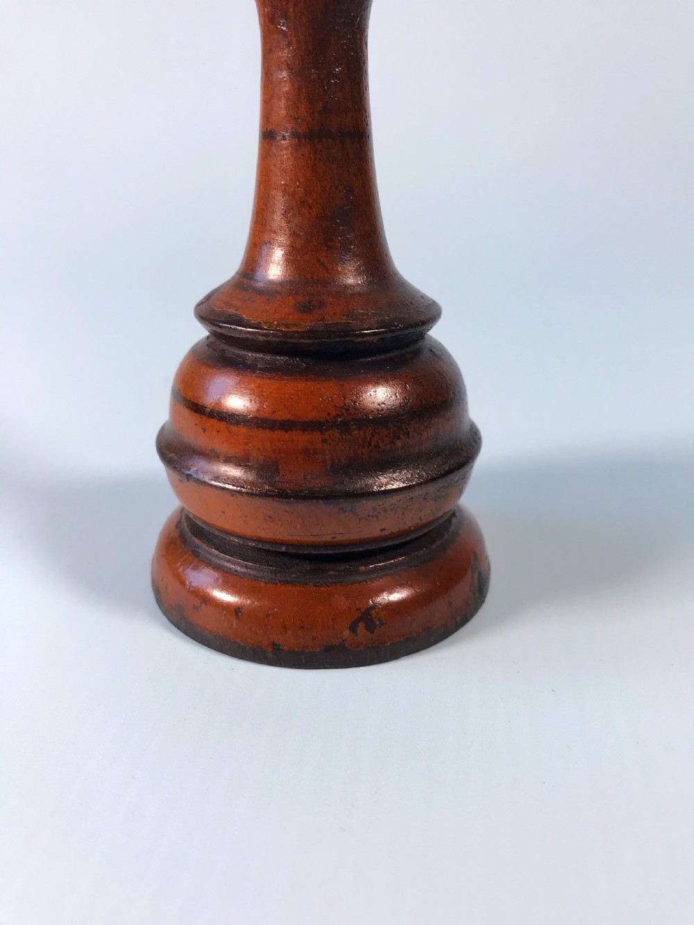 Antique Georgian Fruitwood Candlestick View IV