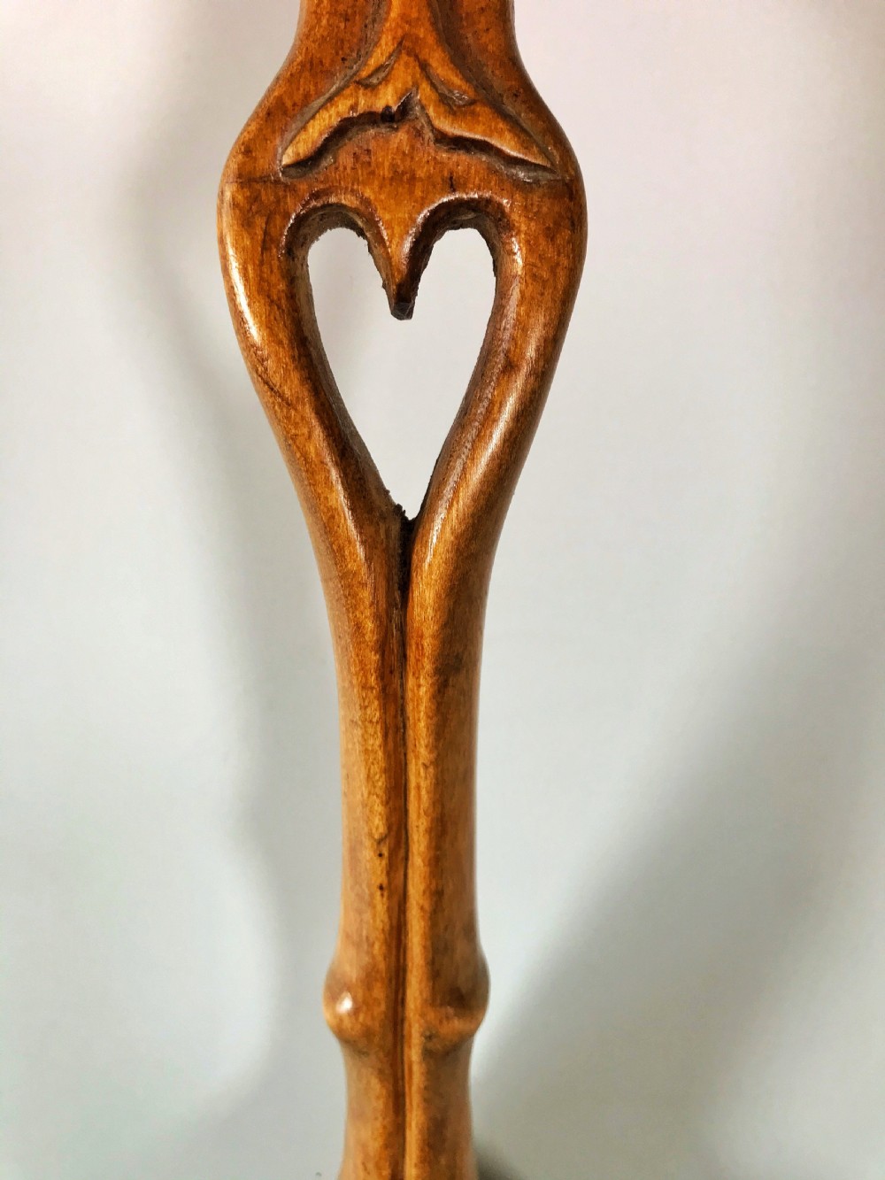 Antique Treen Ladle - Wedding/Love Token View VII