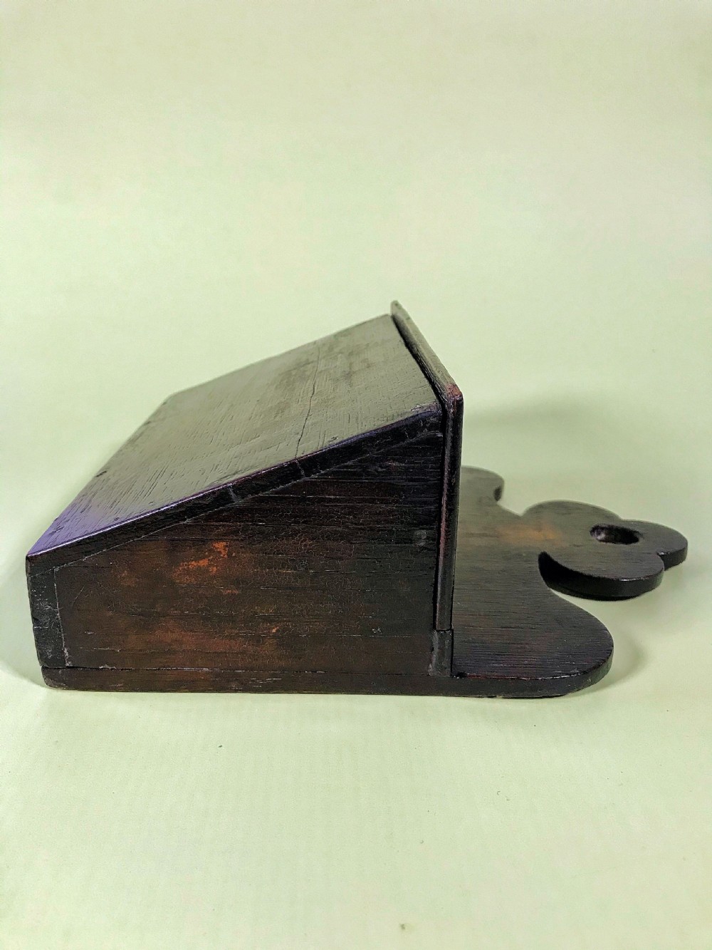 An Unusual Shaped Oak Candle/Wall Hanging Box View VII
