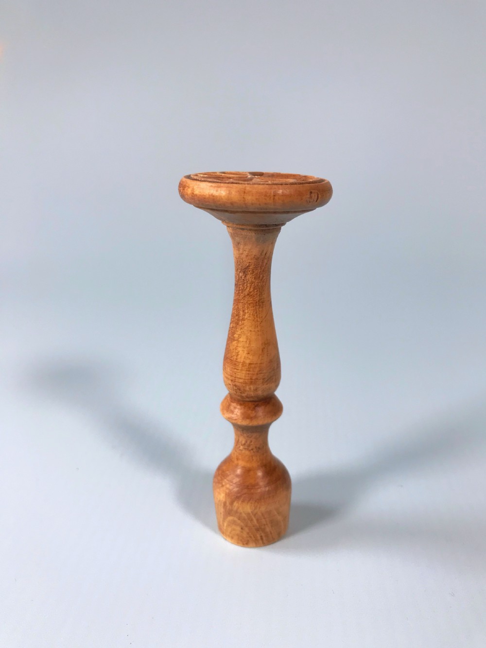 Antique Treen Double Sided Butter/Biscuit Stamp
