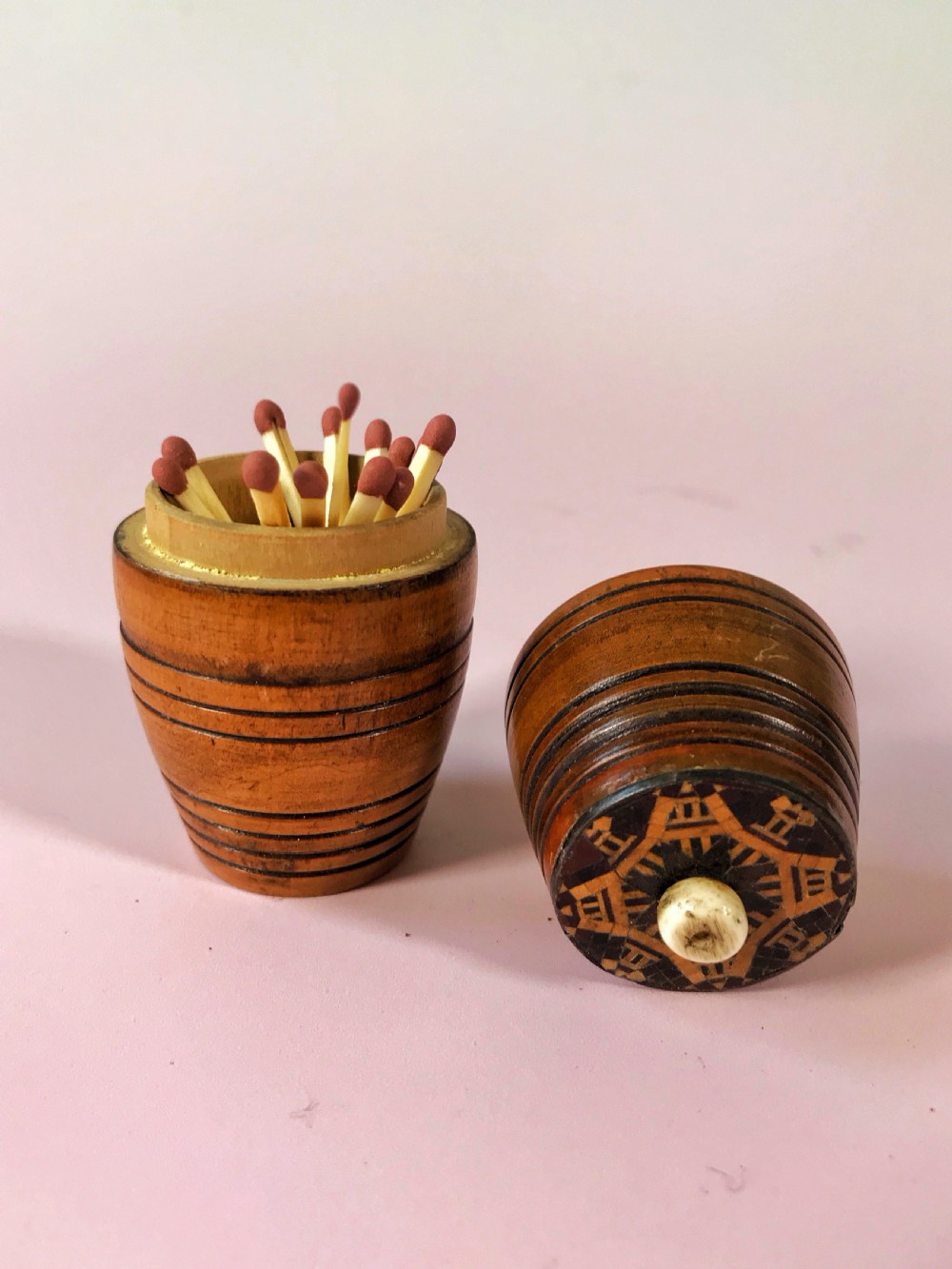 Antique Tunbridge Ware Go to Bed View II