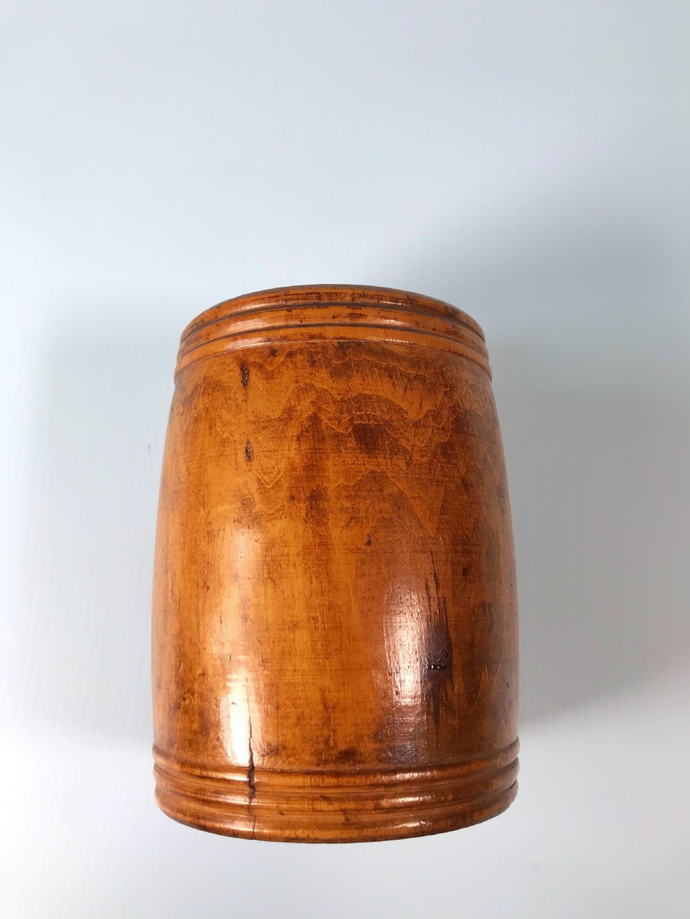 Antique Treen Storage Barrel View III