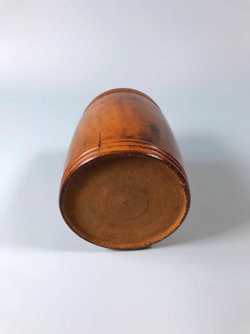 Antique Treen Storage Barrel View V