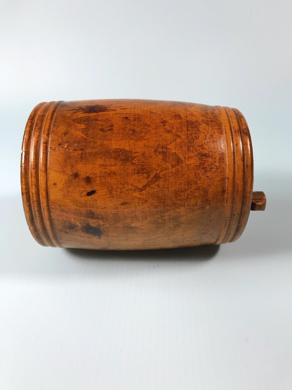 Antique Treen Storage Barrel View VI