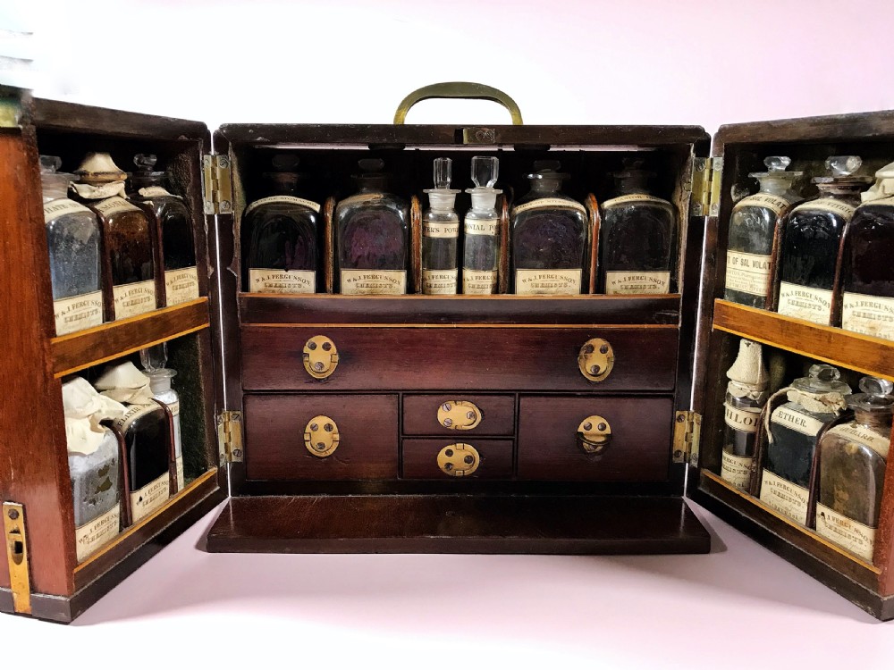 Antique Apothecary Cabinet - with some amazing contents