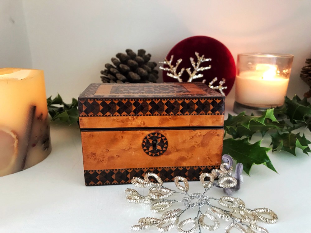 Antique Tunbridge WAre Scent Box View II