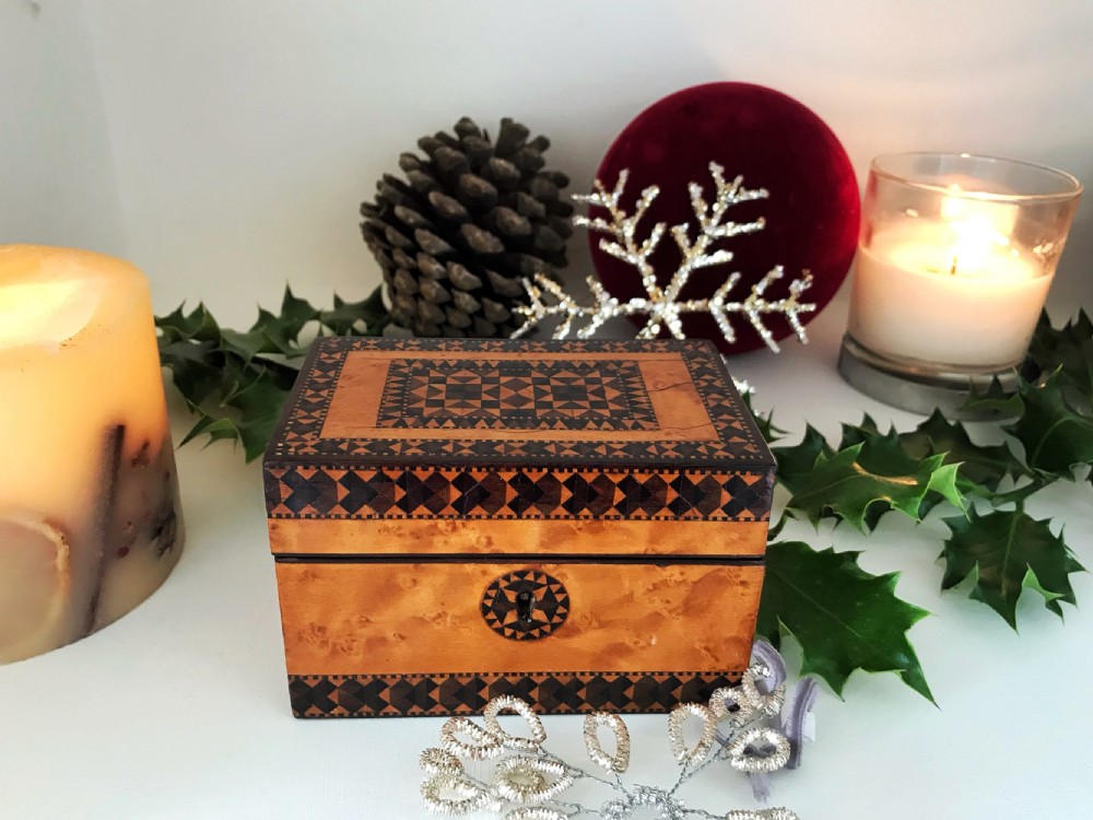 Antique Tunbridge WAre Scent Box View III