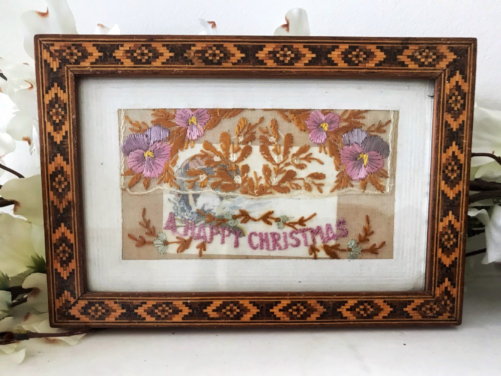 Antique Tunbridge Ware Picture/Photo Frame