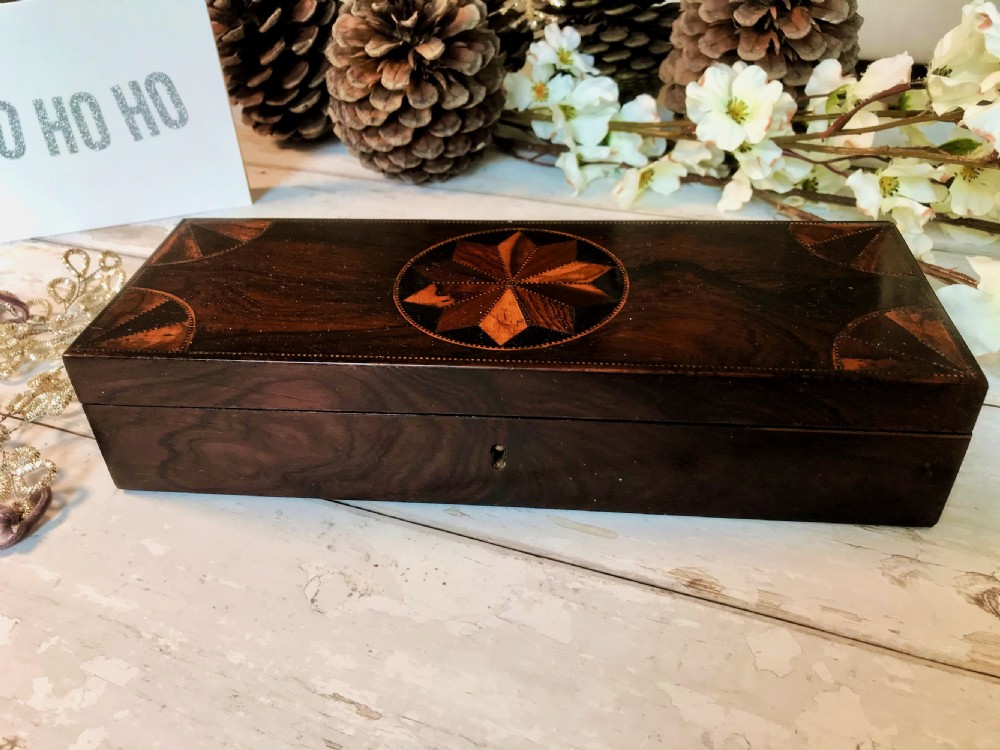 Antique Tunbridge Ware Glove Box View IV