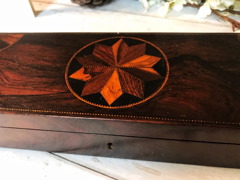 Antique Tunbridge Ware Glove Box View VII