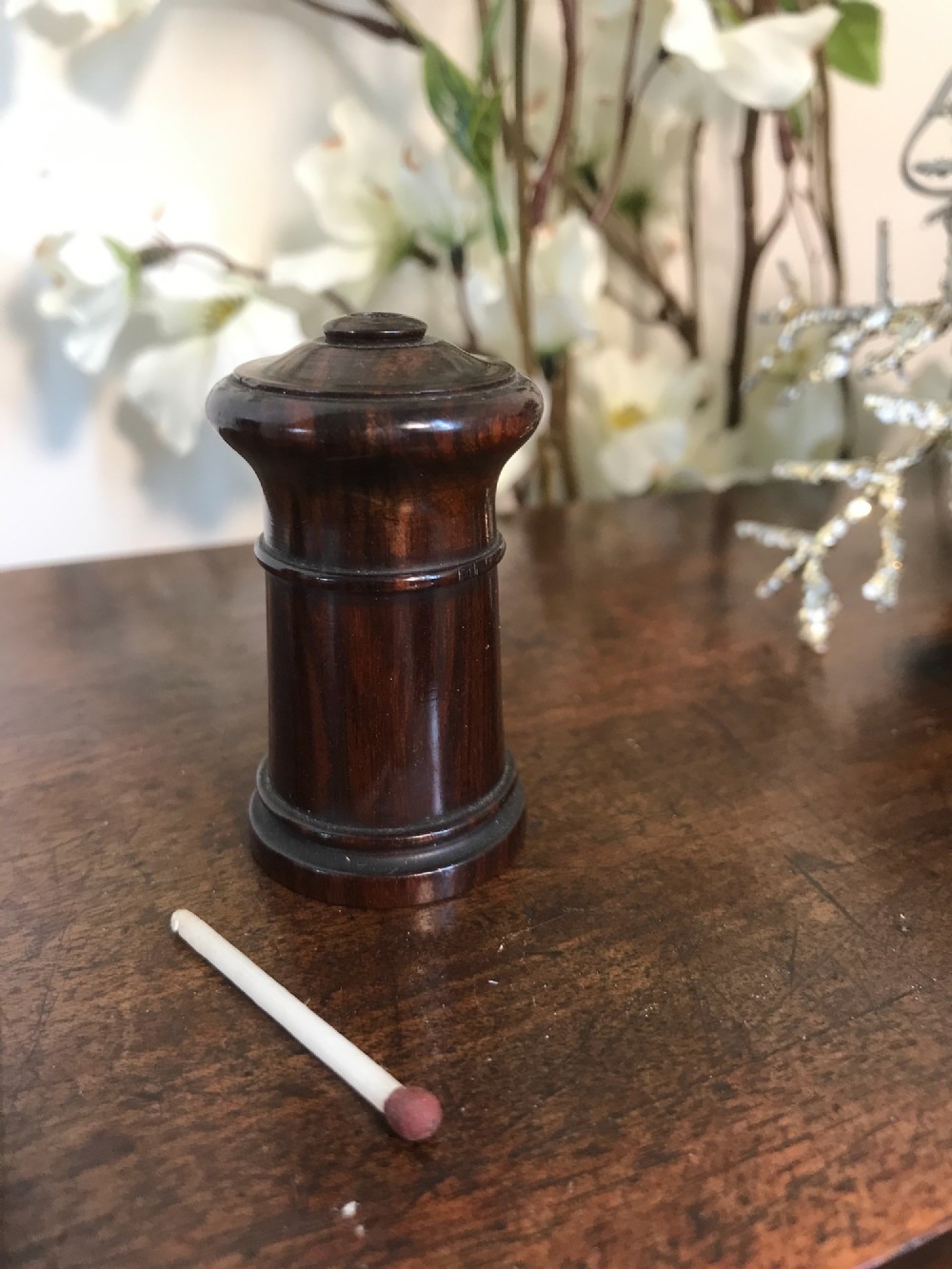An Antique Lignum Vitae 'Go to Bed'