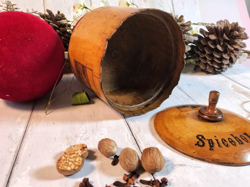 Antique Scottish Spice Box View V