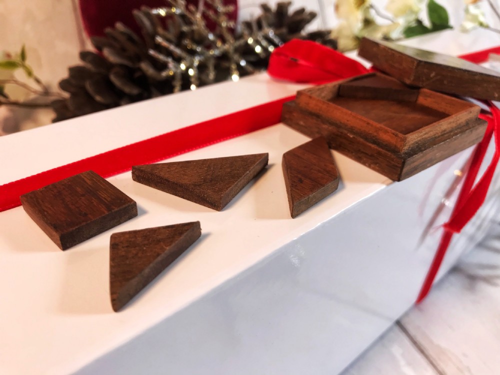 Antique Tunbridge Ware Tangram View II