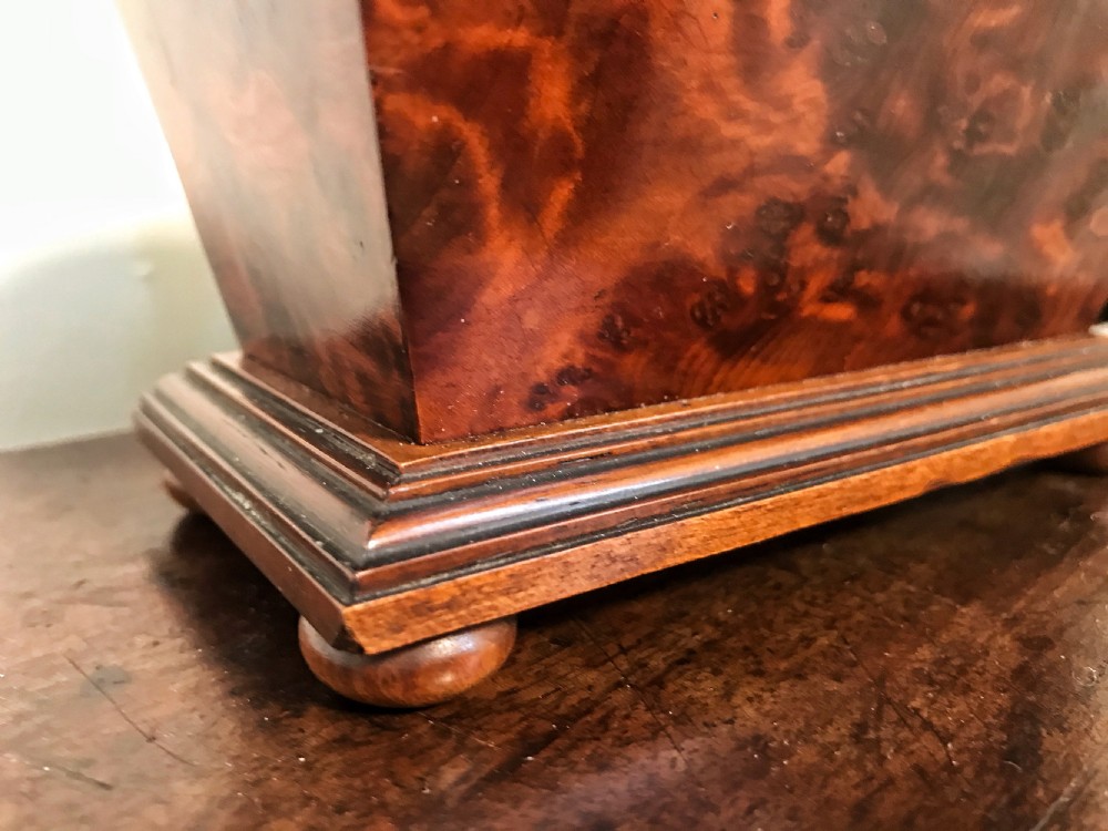 Antique Yew Wood Sewing/Pin Cushion Box View III