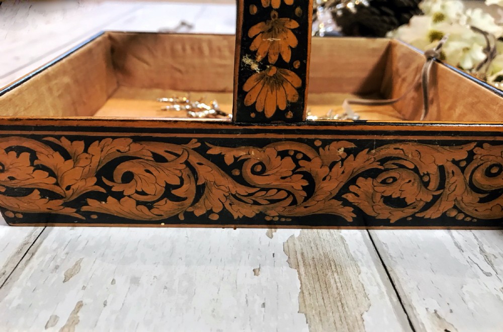A Regency Pen Work Sewing Box  / Basket View IV