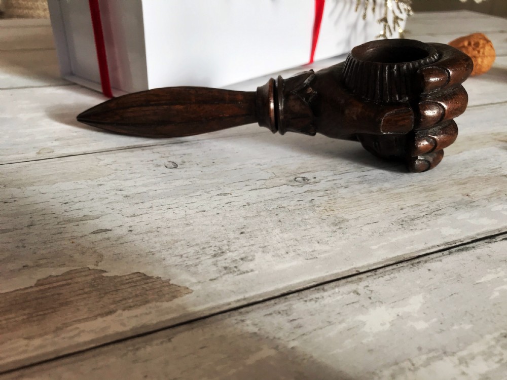 Antique Nutcracker with a Clenched Fist & Nut View IV