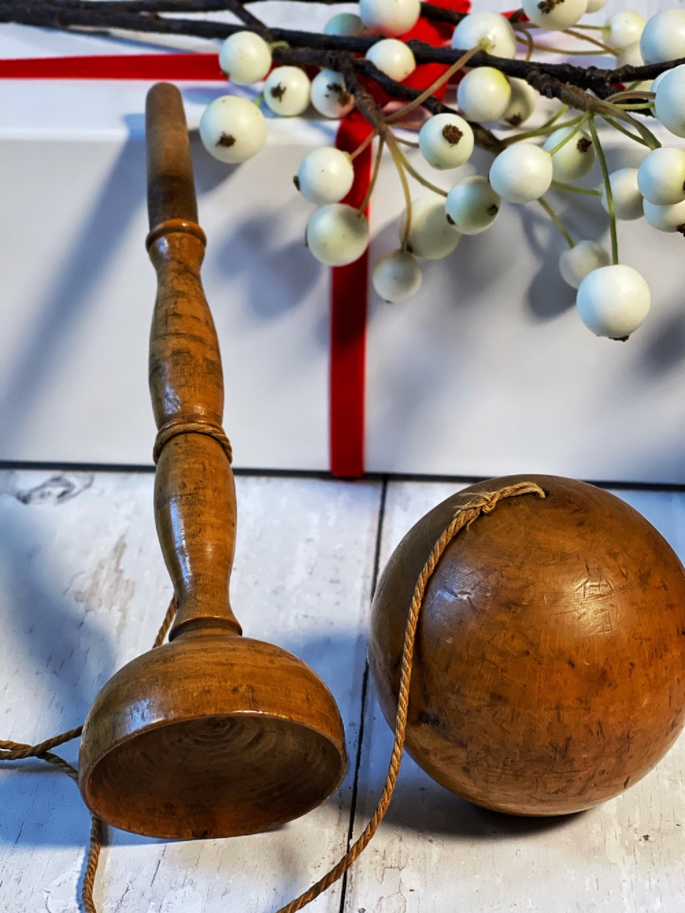 Antique Ball & Cup Game or Bilboquet