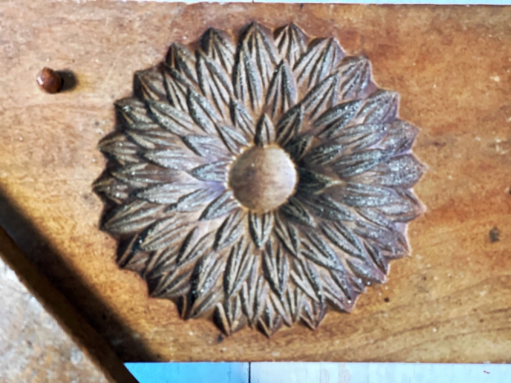 Antique Treen Two piece Confectionery Mould View IX