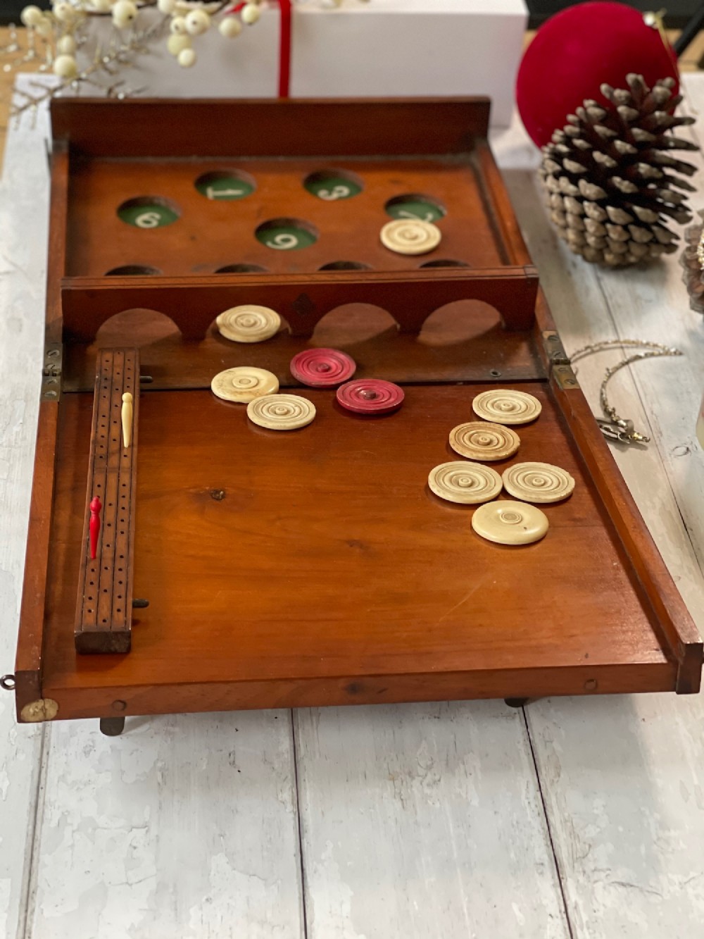 Antique Game - similar to Bagatelle & Shove Half Penny