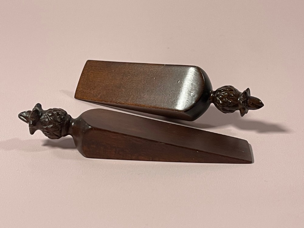 A Pair of Antique Window Sash Stoppers View III