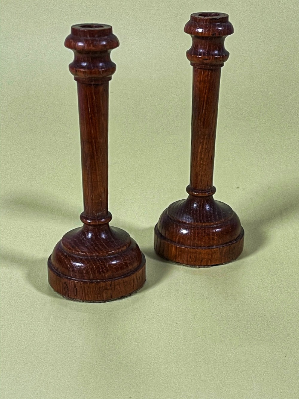 A Pair of Antique Taper Candlesticks