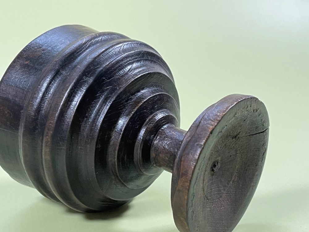 Antique Treen Master Salt View III