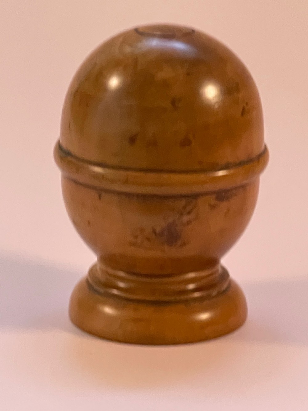 Antique Treen Pill Silverer with contents