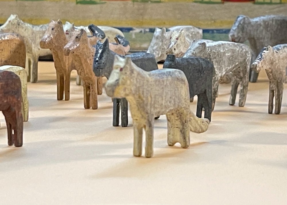 Antique Noah's Ark with Animals View III