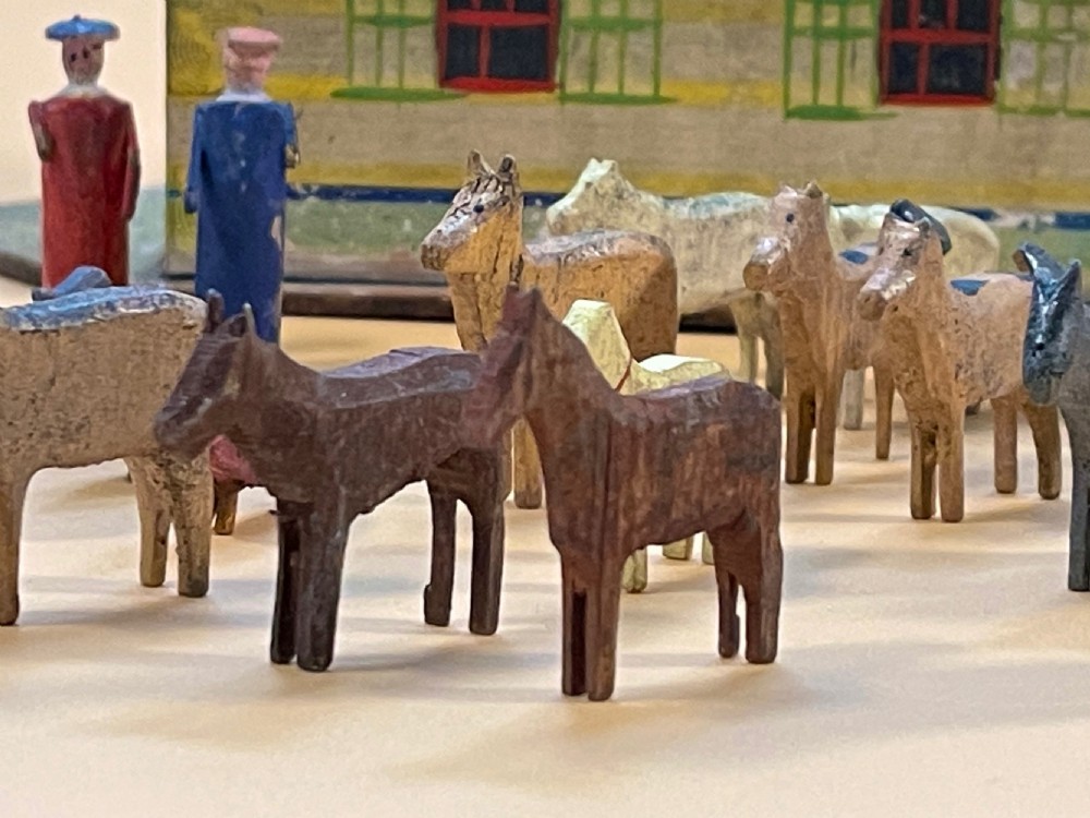 Antique Noah's Ark with Animals View V