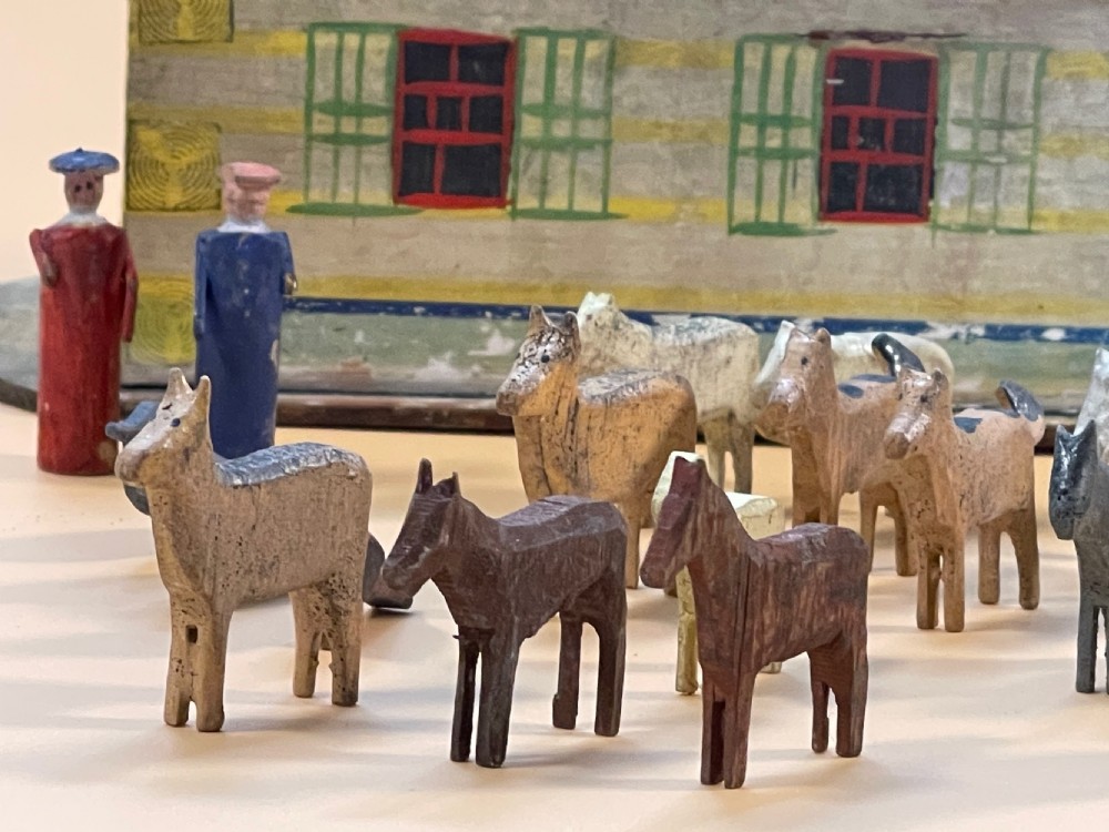 Antique Noah's Ark with Animals View VI