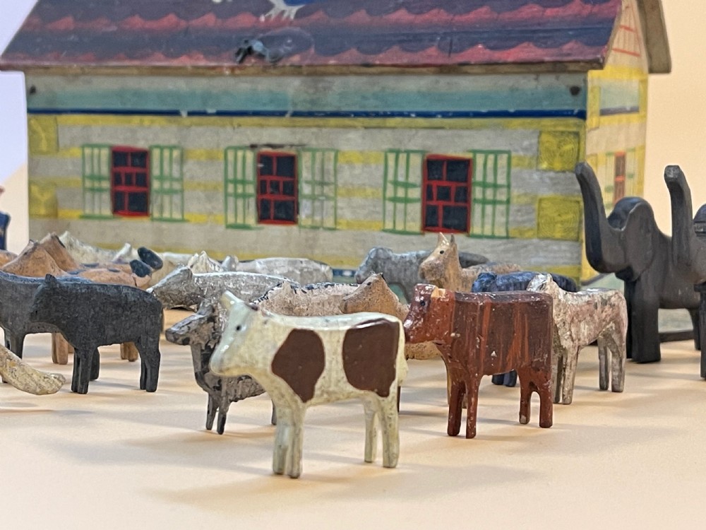 Antique Noah's Ark with Animals View VIII