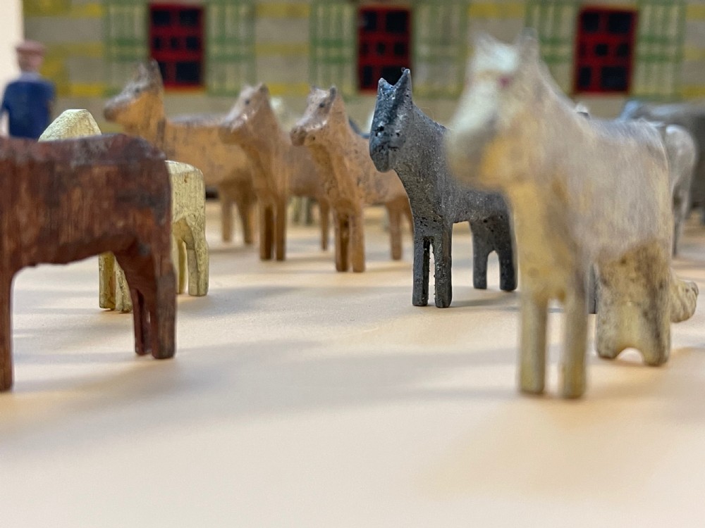 Antique Noah's Ark with Animals View X