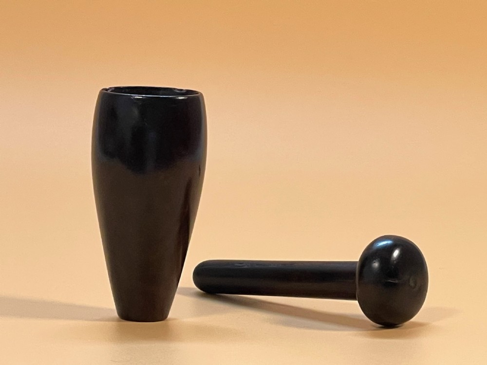 Antique Snuff Mortar & Pestle View II