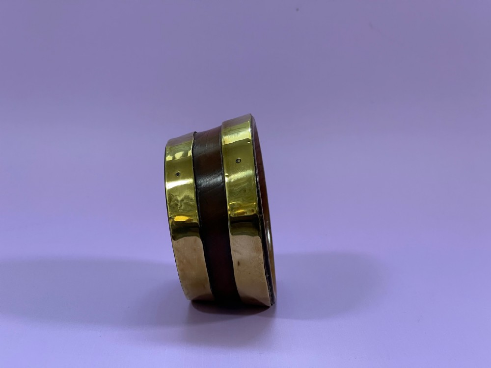 Antique Elm Bowl - brass bound View IV