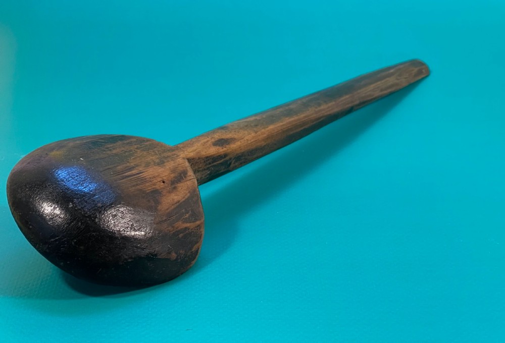 A Large Antique Welsh Cawl Spoon View II