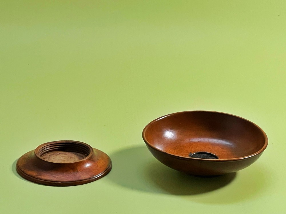 An Unusual Antique Treen Searce View VI