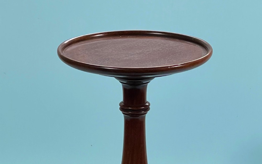 A Georgian Mahogany Candle Stand - lead weighted View IV