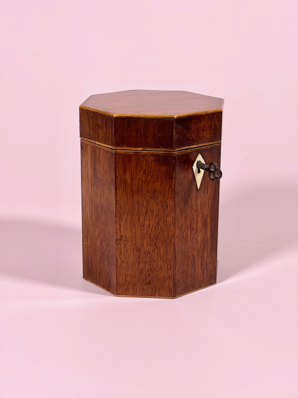A Georgian Octagonal Tea Caddy