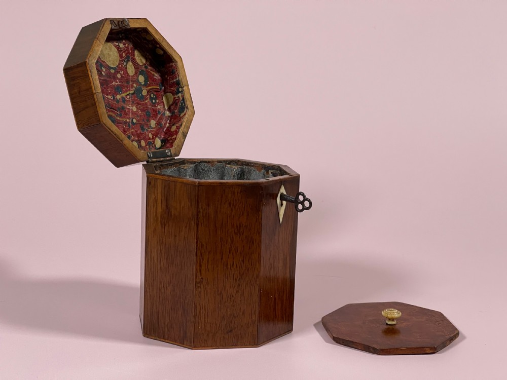 A Georgian Octagonal Tea Caddy View III